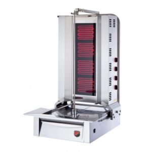 Silverinox Alttan Motorlu Elektrikli CE Döner Ocağı 4 Radyanlı