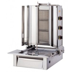 Silverinox Alttan Motorlu LPG'li CE Döner Ocağı 3 Radyanlı