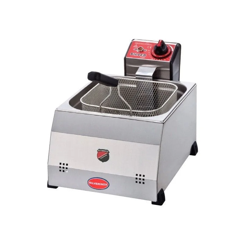 Silverinox Fritöz Set Üstü Elektrikli 8 L 33x53,5 Cm