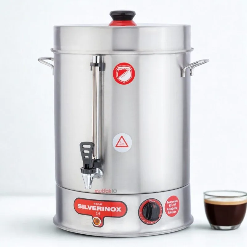 Silverinox Filtre Kahve Makinesi 250 Bardak 16 L Kapasiteli