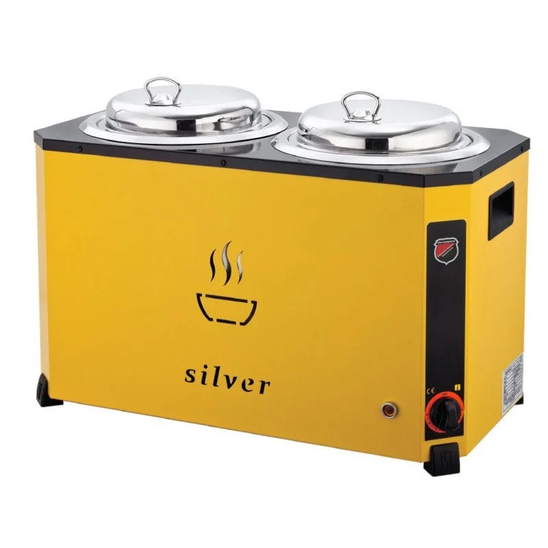 Silverinox Jumbo Çorba Kazanı Sarı 9+9 L