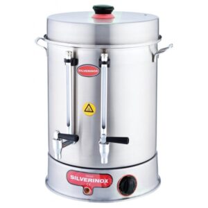 Silverinox Çevirmeli Metal Musluklu çay makinesi 50 Lt 500 Bardak Kapasiteli