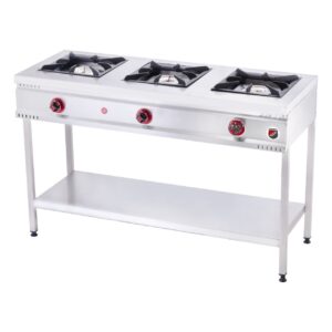 Silverinox Taban Raflı Midi Ocak 3 Back Doğalgazlı