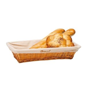 Zicco JN 553512 PYCL Dikdörtgen Ekmek Sepeti 55x34x11 cm Açık Renk