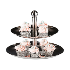 Zicco OMD-353 2 Katlı Teşhir Standı 21x26x21 cm Gümüş