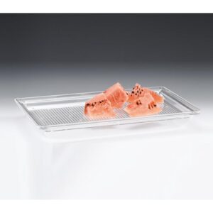 Zicco ZCP-467 Polikarbon Tepsil Akrilik Karpuz Teşhir Tepsisi 55x35.5 cm Şeffaf