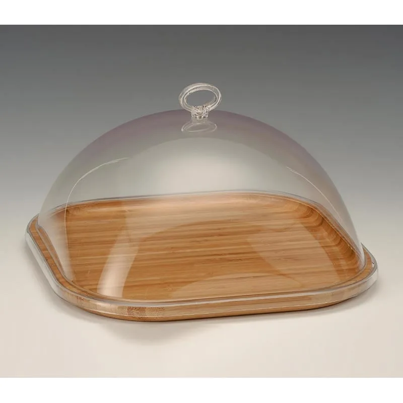 Zicco ZCP-697 Akrilik Kapaklı Ahşap Altlı Fanus 30x30x15 cm