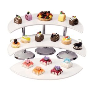 Zicco ZCP-700 Melamin Tepsili Teşhir Standı 3 Katlı 59x80x21 cm Beyaz