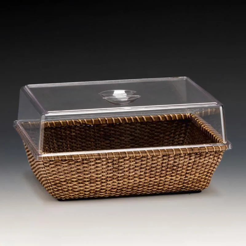 Zicco ZCP-799 Rattan Sepetli Polikarbonat Kapaklı Fanus 34 5x24 cm