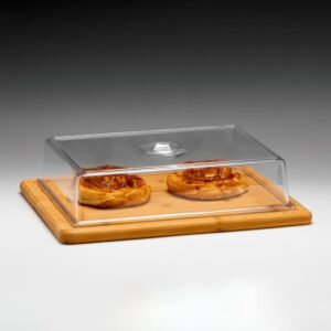 Zicco ZCP-819 Polikarbon Bambu Altlı Kapaklı Fanus 30x40x10 cm