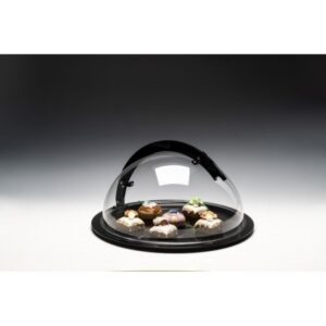 Zicco ZCP-857 Sabit Kapaklı Polikarbon Fanus 50x26 cm Siyah