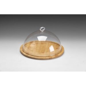 Zicco ZCP-858 Bambu Altlı Akrilik Kapaklı Fanus 33x16 cm