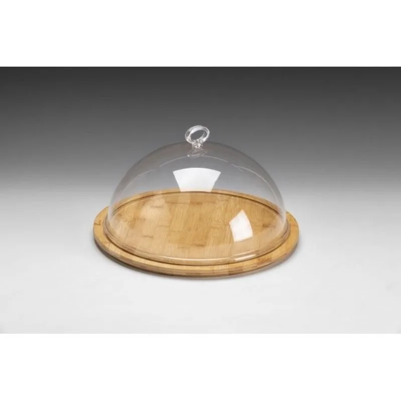 Zicco ZCP-858 Bambu Altlı Akrilik Kapaklı Fanus 33x16 cm