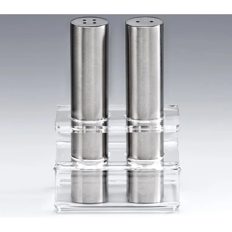 Zicco ZKC 7000/T Akrilik Standlı Tuzluk Biberlik Takımı 13 cm