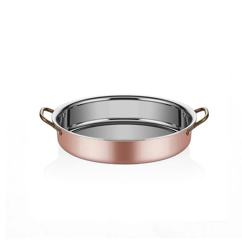 Altınbaşak A 101OC 28 Multi Metal Oval Derin Sahan 28x21 cm Bakır