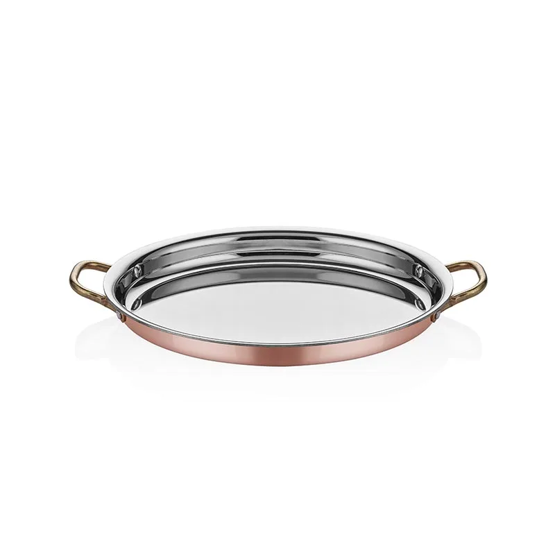Altınbaşak A 101OS 25 Multi Metal Bakır Oval Sığ Omlet Tavası 25x17 cm