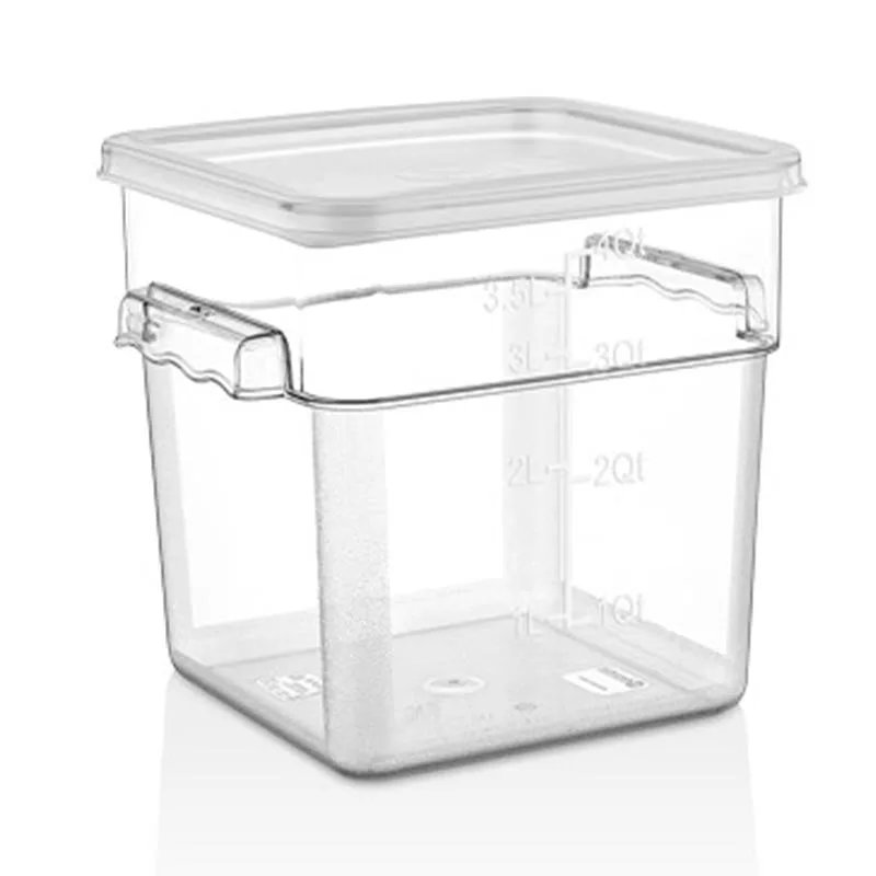 GastroPlast GSP-4 Polikarbon Kare Saklama Kabı 3.8 L