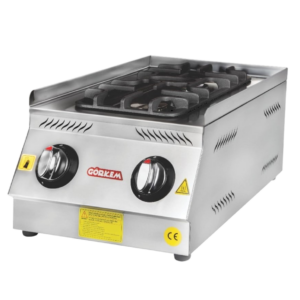 Görkem 2 Gözlü Ocak Set Üstü Gazlı 37x58 Cm