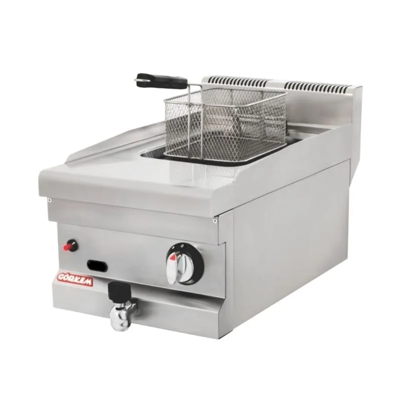 Görkem 600 Seri Fritöz Set Üstü Gazlı 9 Lt 40x61 Cm