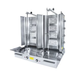 Görkem Çiftli Döner Ocağı Alttan Motorlu 4+4 Radyanlı Gazlı
