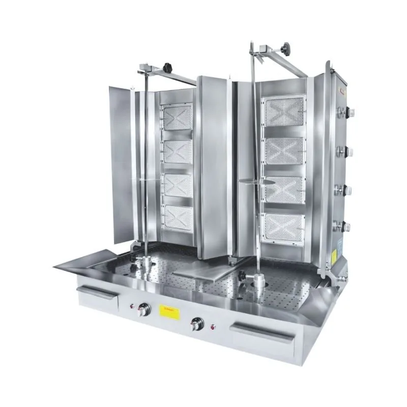 Görkem Çiftli Döner Ocağı Alttan Motorlu 4+4 Radyanlı Gazlı