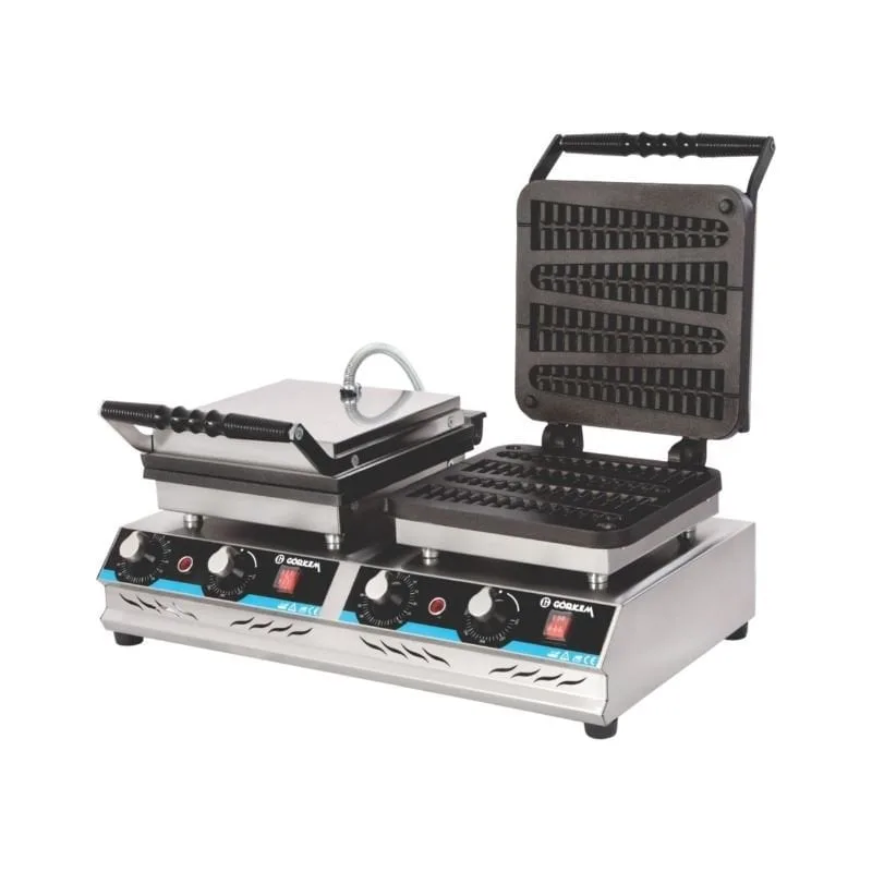 Görkem çubuk Model Waffle Makinesi Çiftli Elektrikli