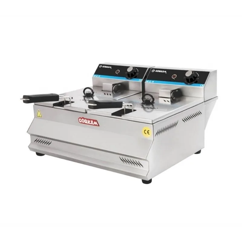 Görkem Fritöz Set Üstü Elektrikli 8+8 Lt 66,5x53 Cm