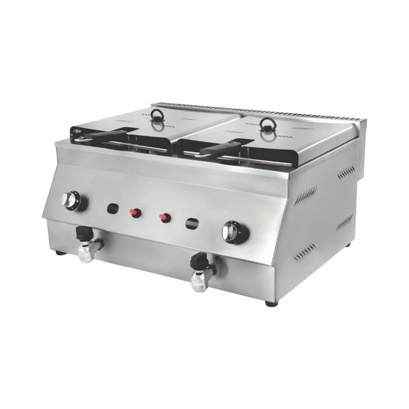 Görkem fritöz Set Üstü Elektrikli 8+8 Lt 74x65 Cm