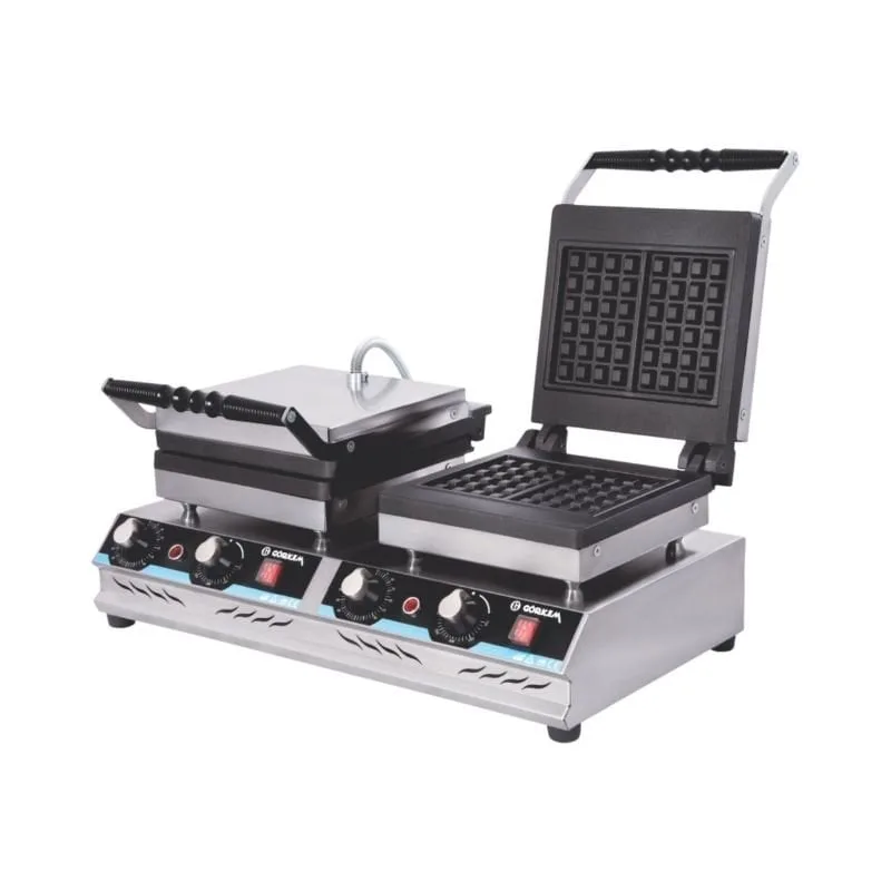 Görkem Kare Model Lüks Waffle Makinesi Çiftli Elektrikli