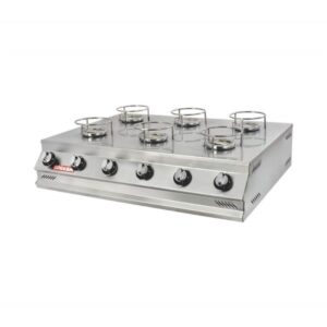 Görkem Künefe Ocağı 6 Gözlü Set Üstü Gazlı 80x62 Cm