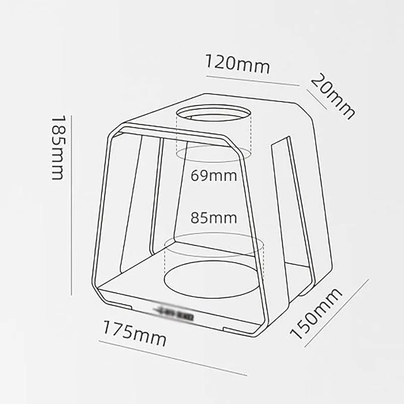 MHW-3Bomber BCH5955 Filtre Kağıdı Standı, Beyaz