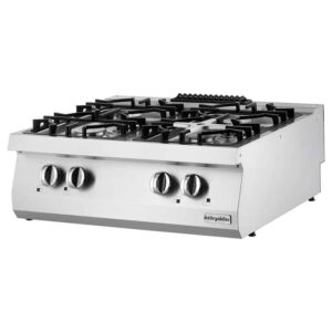 Öztiryakiler 700 Seri OSOG 8070 L Set Üstü Ocak Dörtlü 80x70x28 Cm Gazlı 4x6 kW