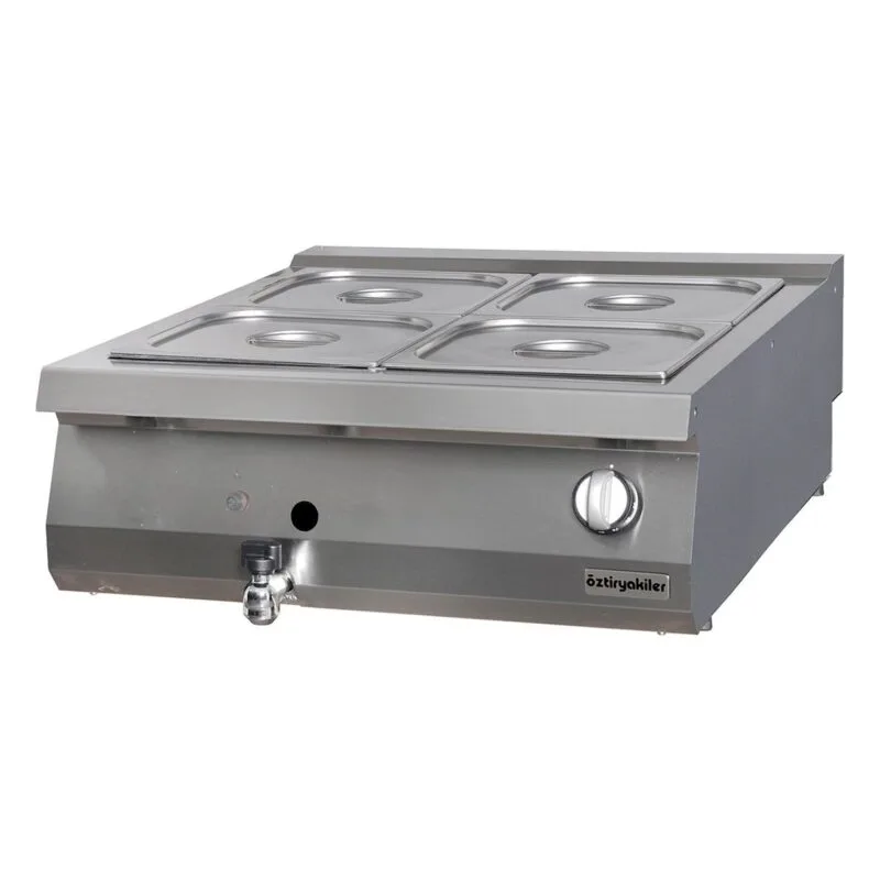 Öztiryakiler 900 Seri Set Üstü Bain Marie, Gazlı 80x90x30, Gn Kaplar Hariç, 6644