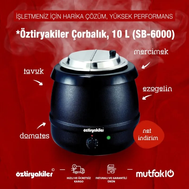 Öztiryakiler Çorbalık, 10 L (SB-6000)