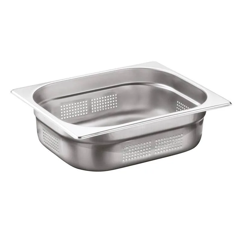 Öztiryakiler Gastronorm Küvet, Delikli, GNP 1/2-65, 26,5x32,5x6,5 cm