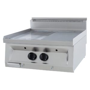 Öztiryakiler Grill Plate, Gazlı, Yarı Oluklu, Yarı Düz, 70x65 cm