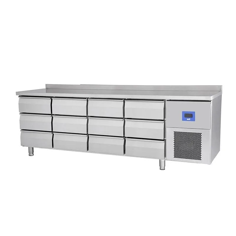 Öztiryakiler TA 460 LMV Derin Dondurucu 12 Çekmeceli Yatay Tezgah Tip 6644