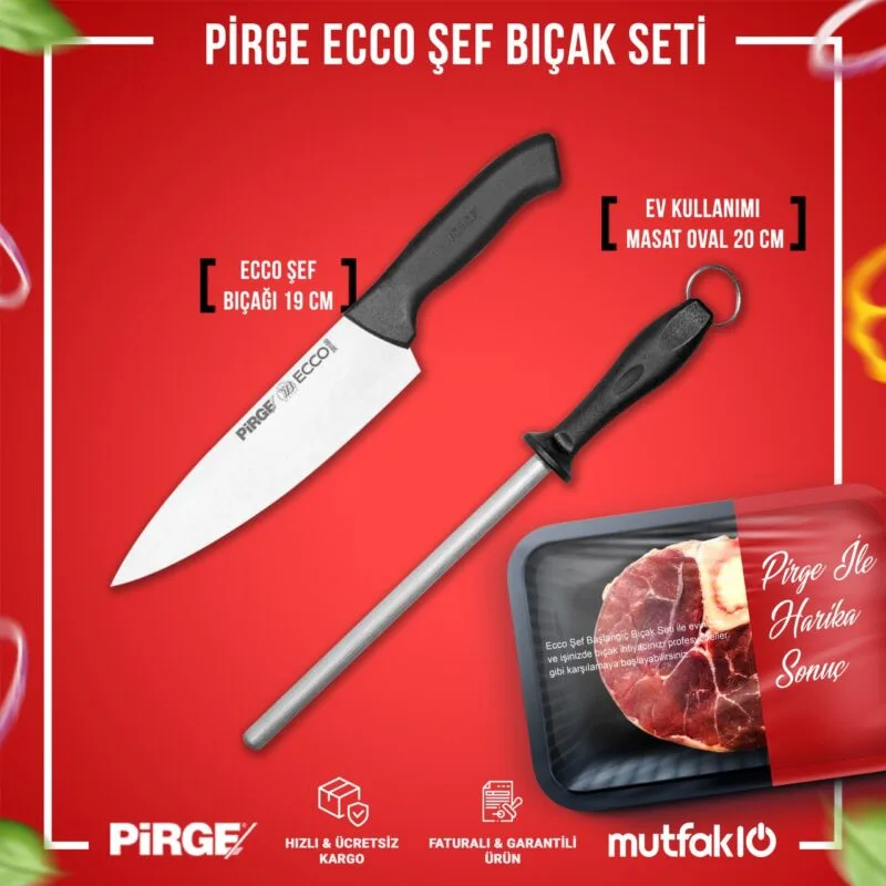 Pirge Ecco Şef Bıçak Seti - 35148