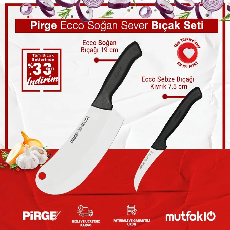 Pirge Ecco Soğan Sever Bıçak Seti - 35086