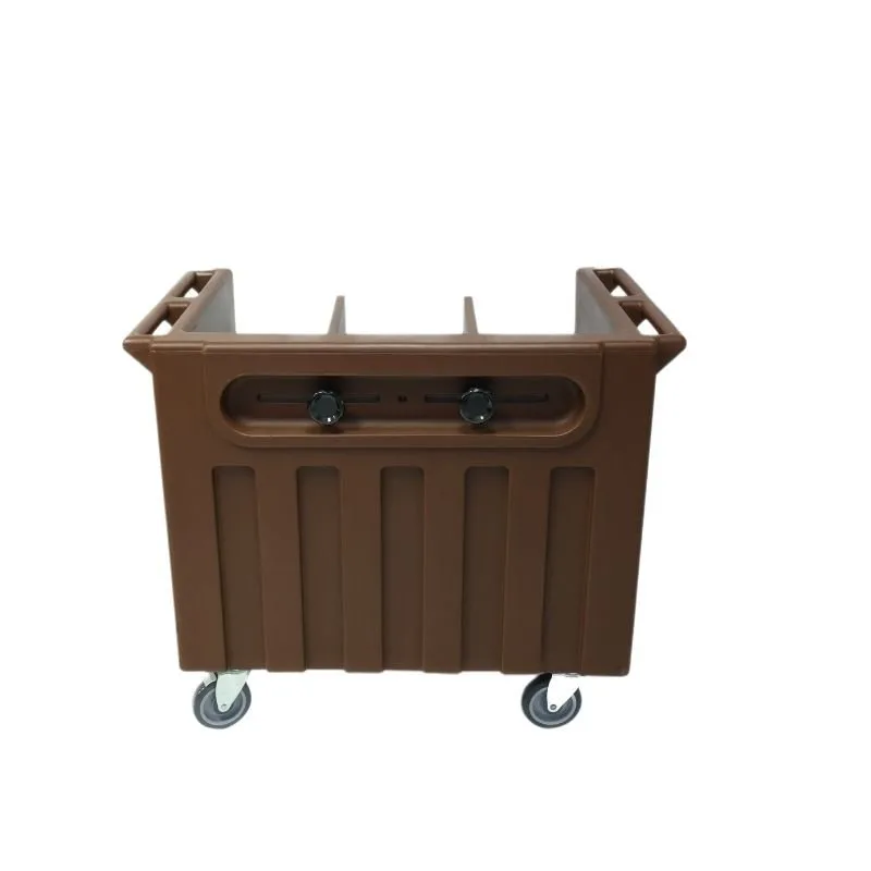 Tribeca TTA-3 Tepsi ve Tabak Taşıma Arabası 98x58x88 Cm Kahve
