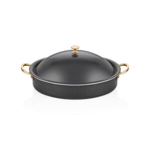Altınbaşak A 118OC 25 Siyah İnci Oval Tencere 25x17 cm