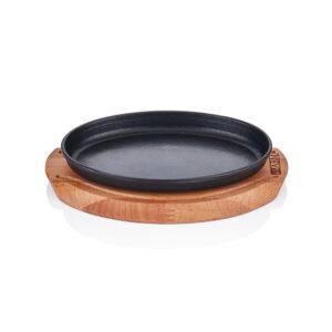 Altınbaşak A 120OV 23A Döküm Demir Oval Fajita Tavası+Nihale 23x14 cm