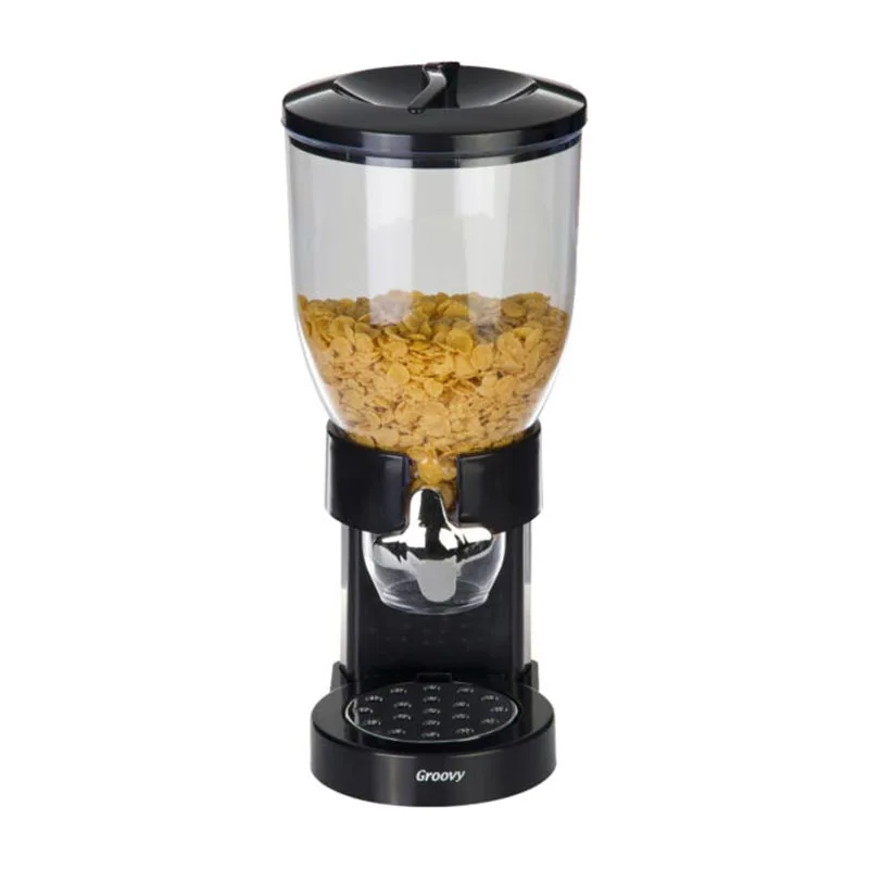 Biradlı GRV-10413 Mısır Gevreği Dispenseri, 3.5 L, Siyah