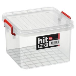 Bora Plastik Kapaklı Saklama Kabı 6 Litre Şeffaf