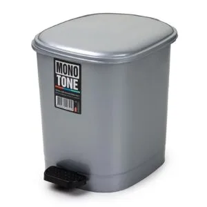Bora Plastik Pedallı Çöp Kovası No:2 10 Litre Gri