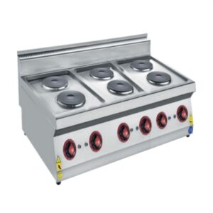 CSA 700 Edge Seri 6 Yuvarlak Pleytli Ocak Set Üstü Elektrikli 120x70 Cm