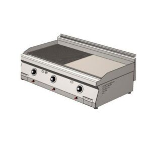 CSA 700 Edge Seri Yarı Oluklu Pleyt Izgara Set Üstü Doğalgazlı 120x70 Cm