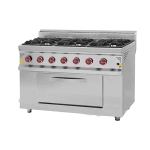 CSA 900 Seri Kuzine Fırın 6 Gözlü Lpg’li 120x90 Cm