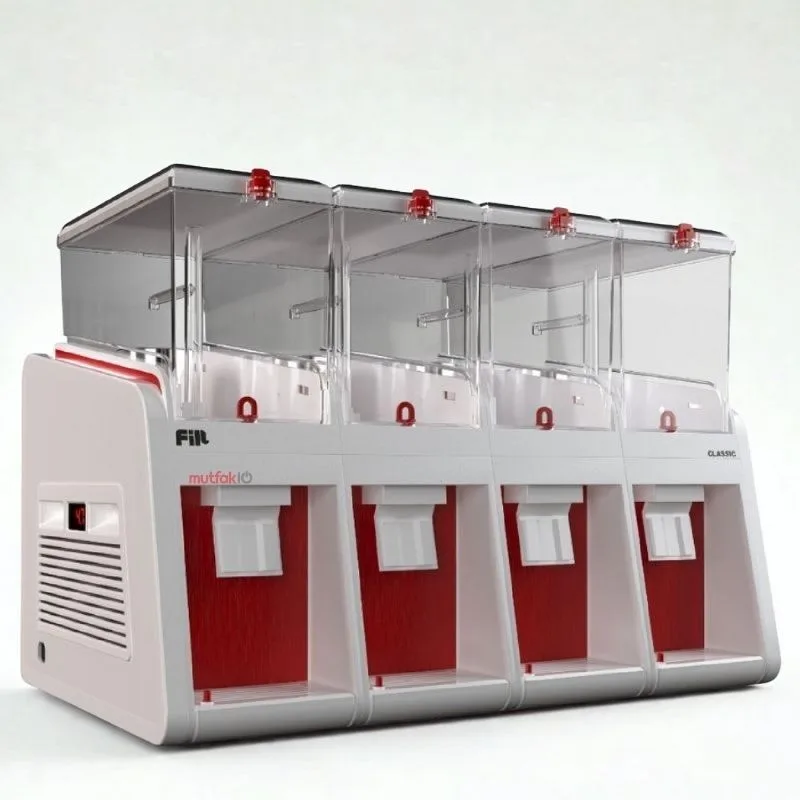 Fill Classic 4 Limonata Makinesi 19x4 Litre Beyaz Kırmızı
