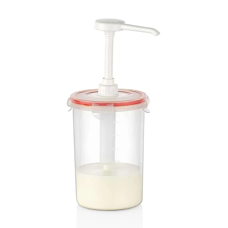 GastroPlast GDP-04 Yuvarlak Sos Dispenseri 1.5 L Şeffaf